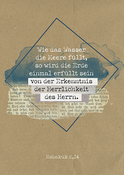 Postkarte paper.blessings - Wie das Wasser