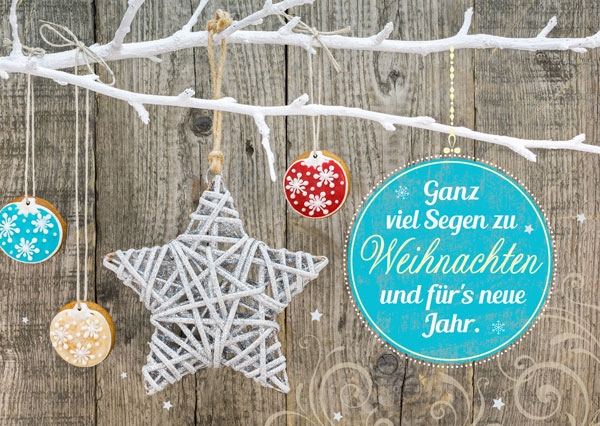 Postkarte - Segen zu Weihnachten