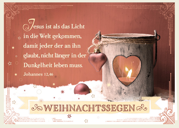 Faltkarte - Weihnachtssegen - Jesus