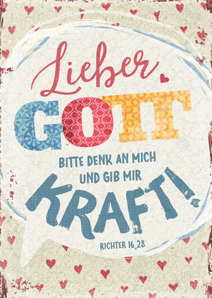 Postkarte - Gib mir Kraft