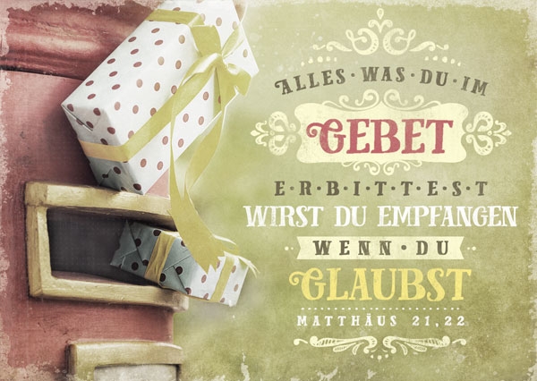 Postkarte - Wenn du glaubst