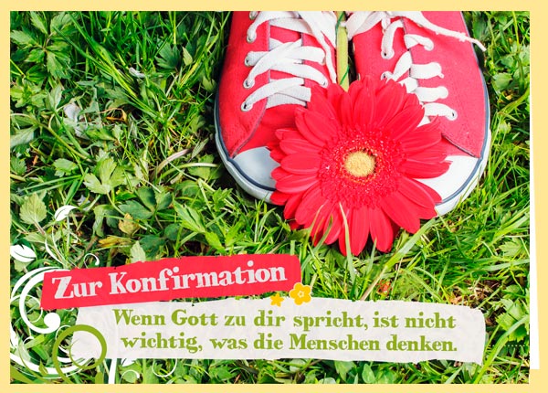 Faltkarte - Zur Konfirmation (Wiese)