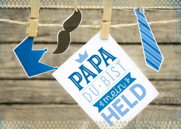 Postkarte - Papa