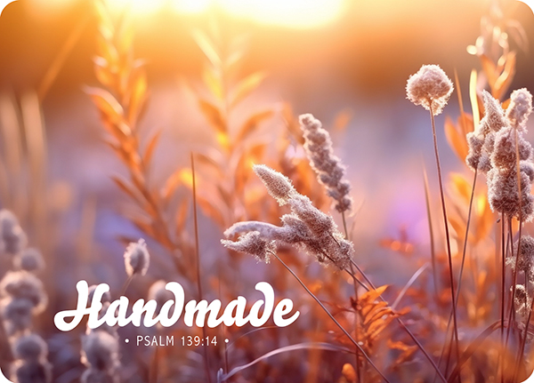 XL-Postkarte Big Blessing - Handmade (Gräser)