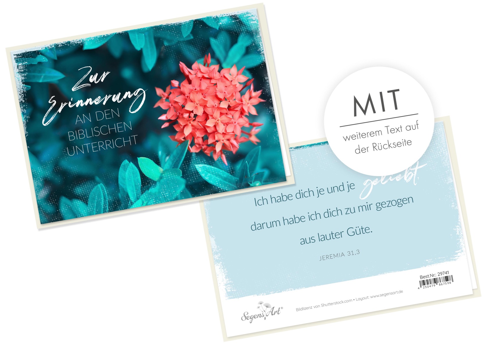 Faltkarte - Biblischer Unterricht (Blume)