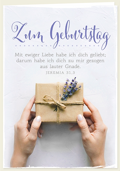 Faltkarte - Zum Geburtstag - mit ewiger Liebe