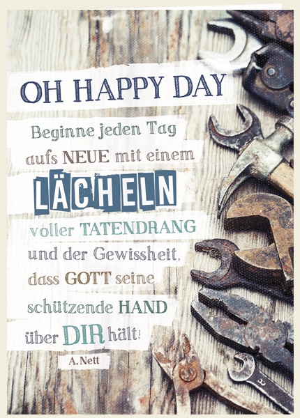 Faltkarte - Oh happy day
