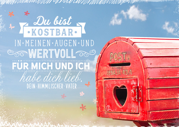 Postkarte - Kostbar und wertvoll