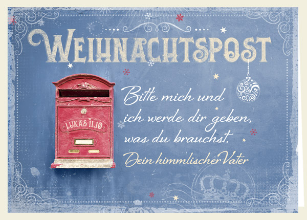 Faltkarte - Weihnachtspost