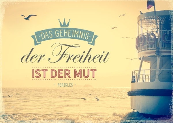Postkarte - Das Geheimnis der Freiheit