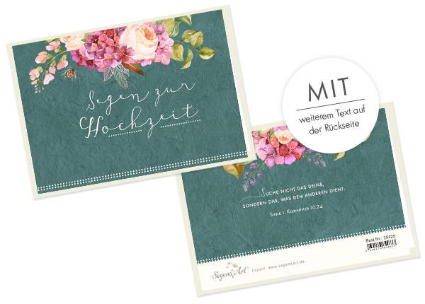 Faltkarte Naturpapier - Zur Hochzeit - Suche nicht