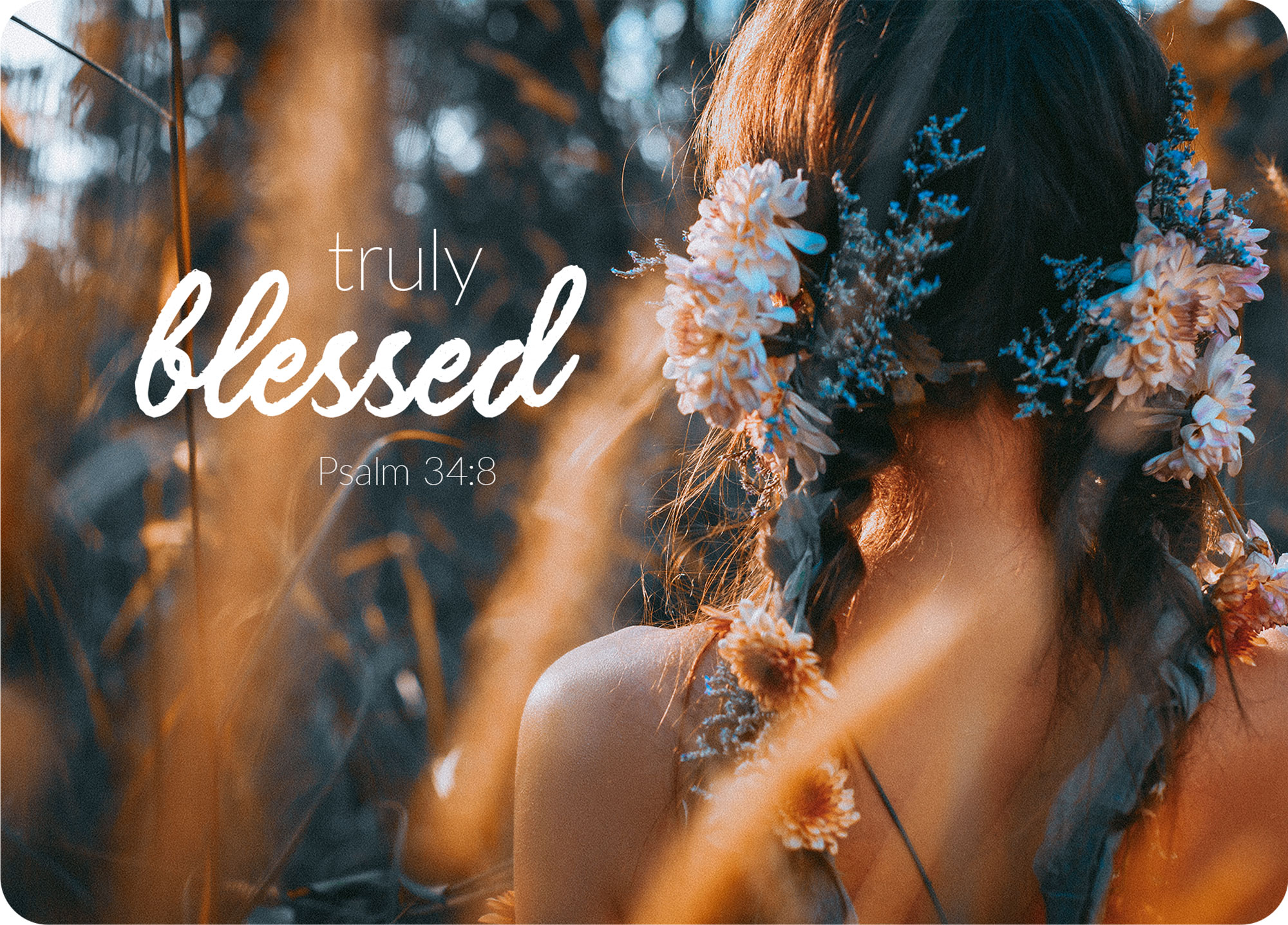 XL-Postkarte Big Blessing - Truly blessed