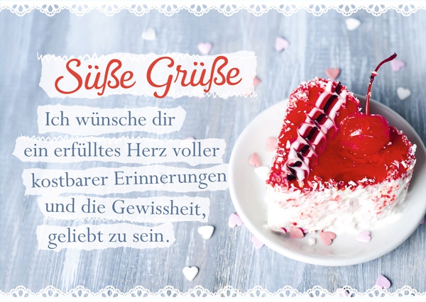 Postkarte - Süße Grüße