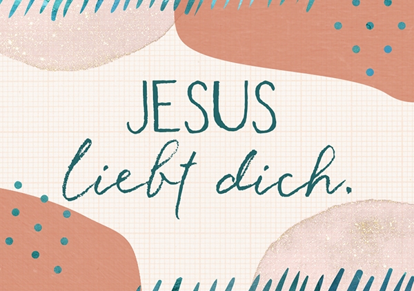 Mini - Jesus liebt dich (rosarot)
