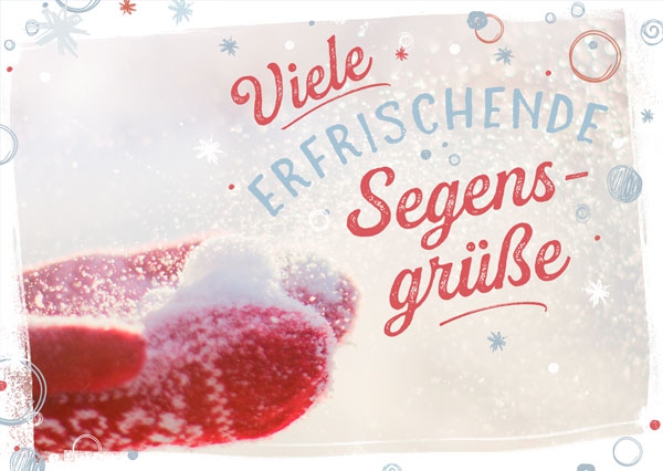 Postkarte - Erfrischende Segensgrüße