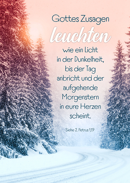 Postkarte - Gottes Zusagen leuchten