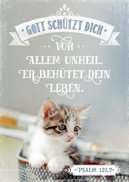 Postkarte - Gott schützt dich