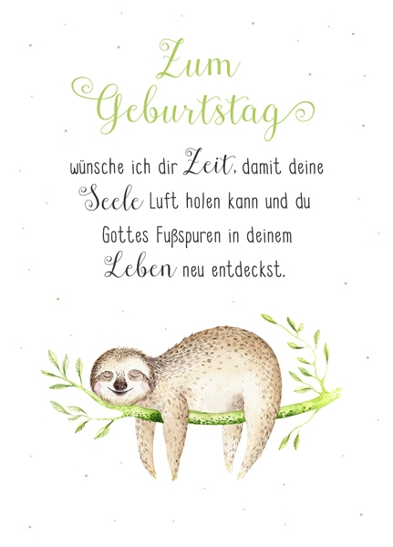 XL-Postkarte Big Blessing - Zum Geburtstag - Gottes Fußspuren