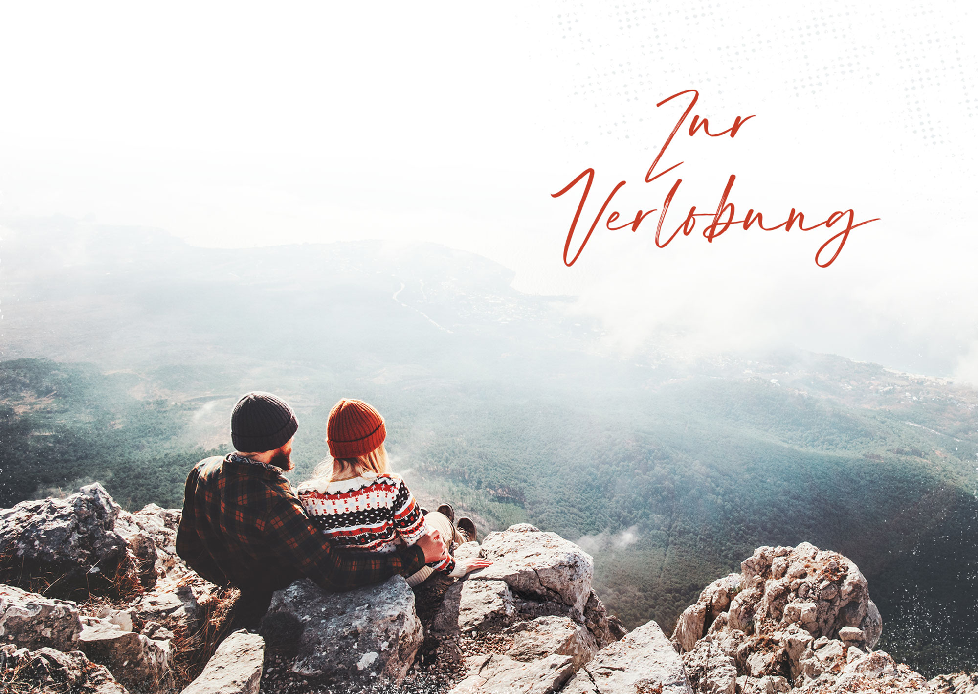 Faltkarte - Zur Verlobung (Von Liebe geprägt)