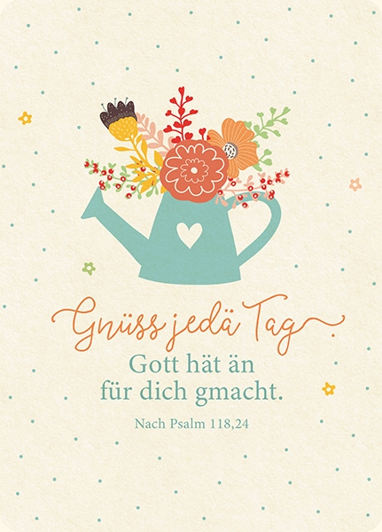 XL-Postkarte Big Blessing - Jedä Tag (Schweizerdeutsch)