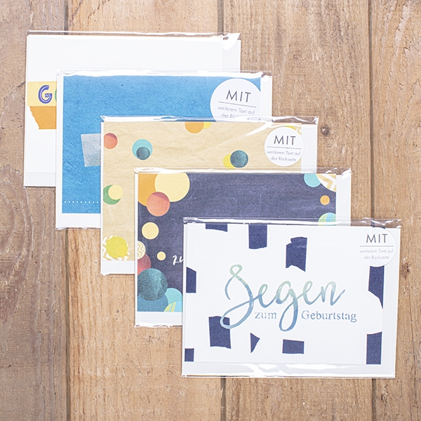 Faltkarten-Set rechteckig - Collage
