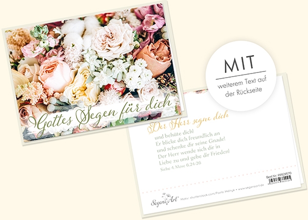 Faltkarte - Gottes Segen für dich