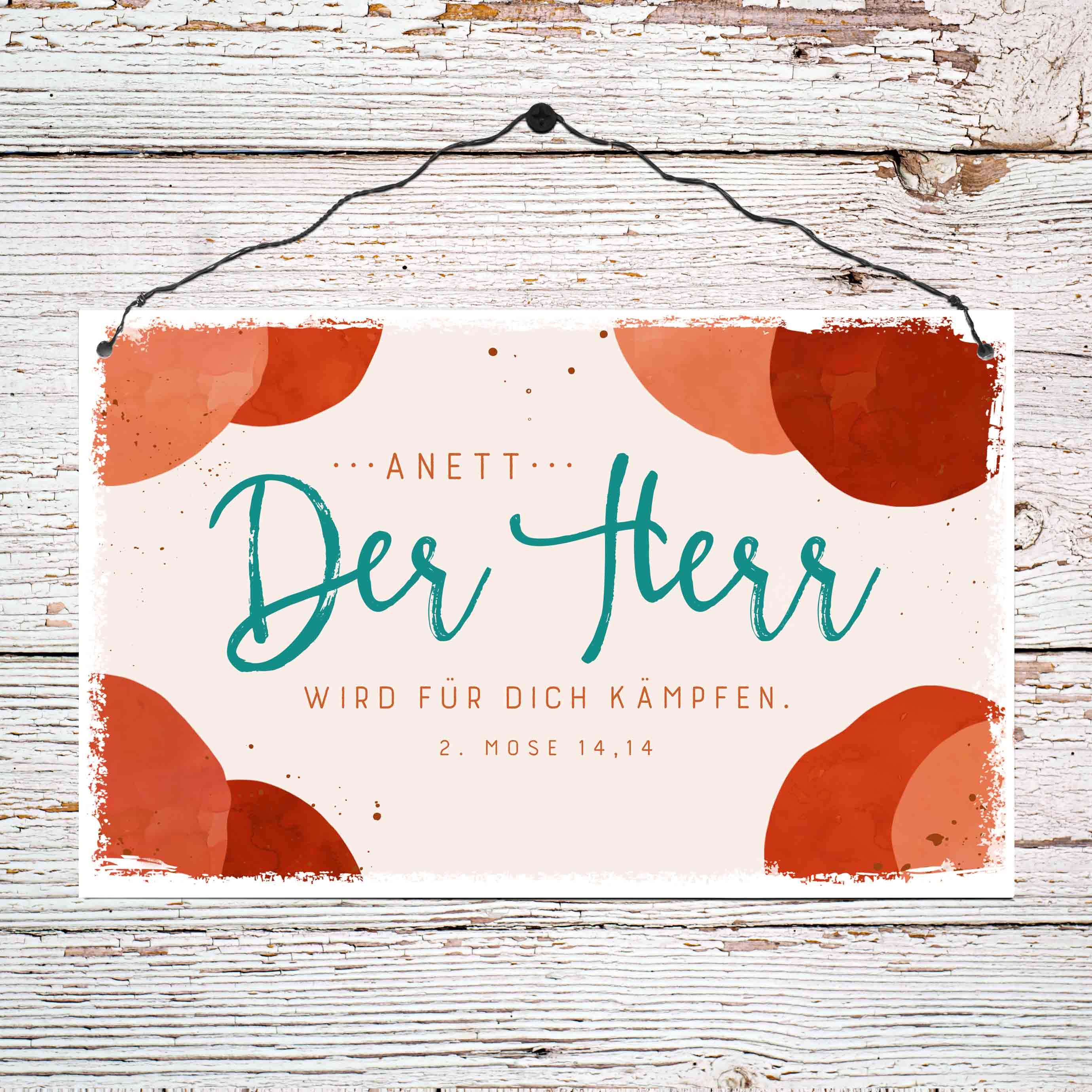 Persönliches Holzschild groß - Für dich kämpfen