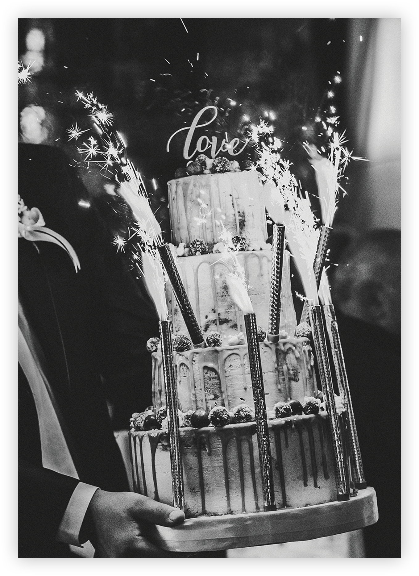 Faltkarte - Hochzeitskarte – Torte