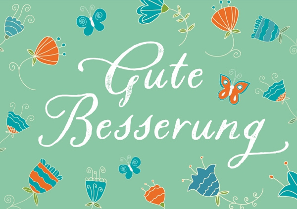 Mini - Gute Besserung (grün)