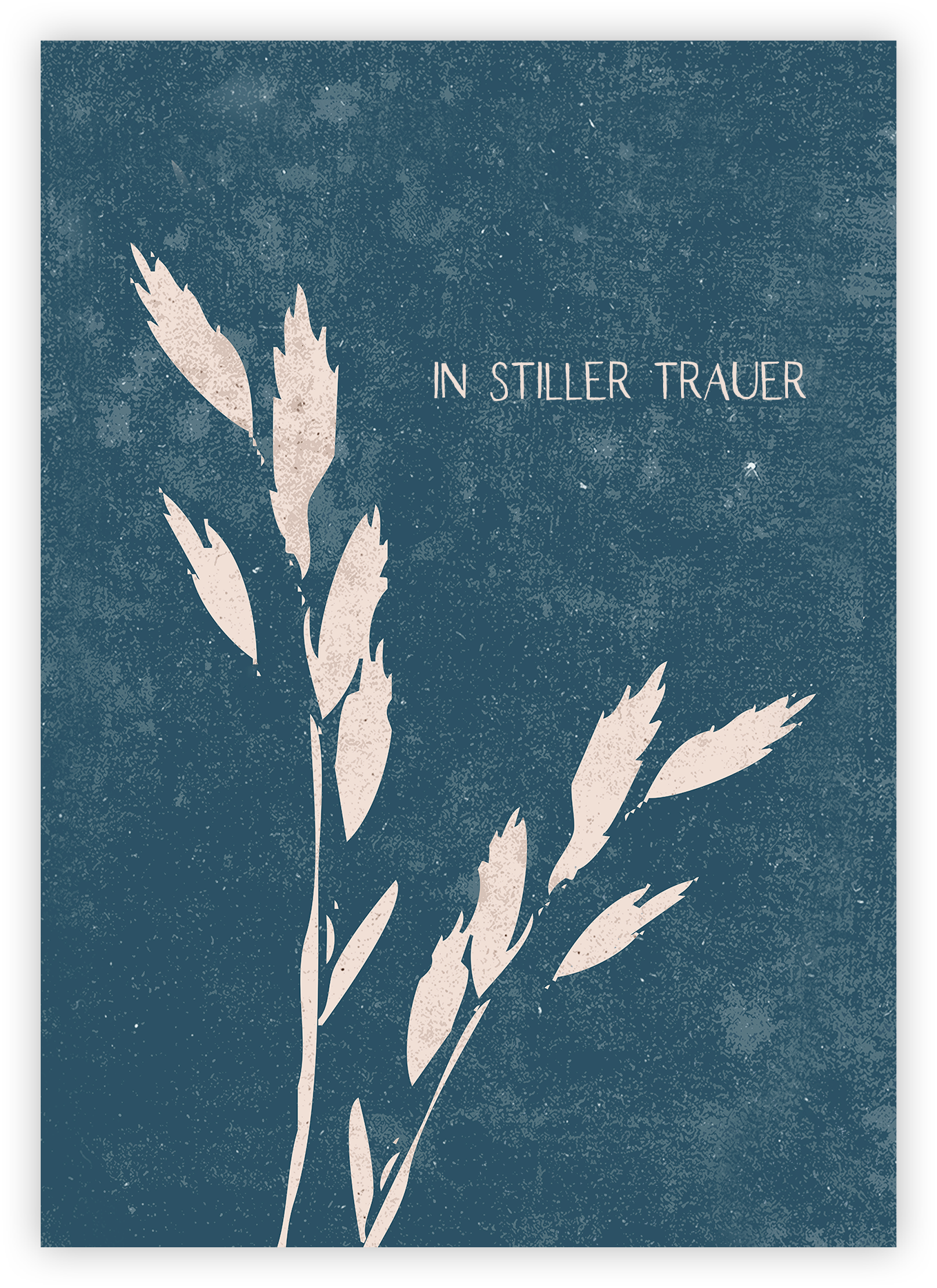 Faltkarte - In stiller Trauer (Gräser)