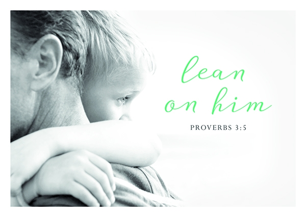 Postkarte Black & White - Lean on him