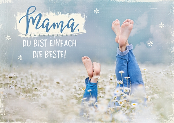 Postkarte - Mama (Füße)