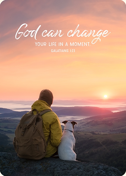 XL-Postkarte Big Blessing - God can change