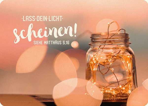 XL-Postkarte Big Blessing - Lass dein Licht scheinen