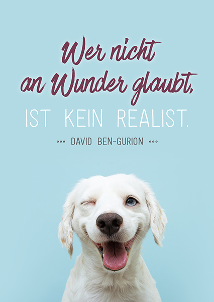Postkarte - Wer nicht an Wunder glaubt