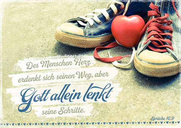 Postkarte - Gott allein lenkt