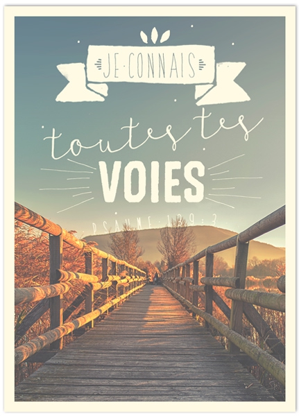 XL-Postkarte Big Blessing - Je connais