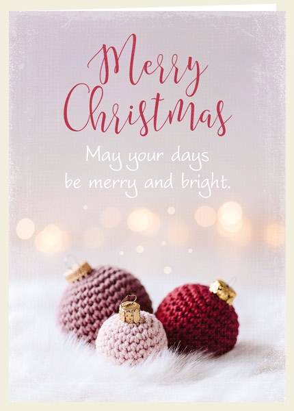 Faltkarte - Merry and bright