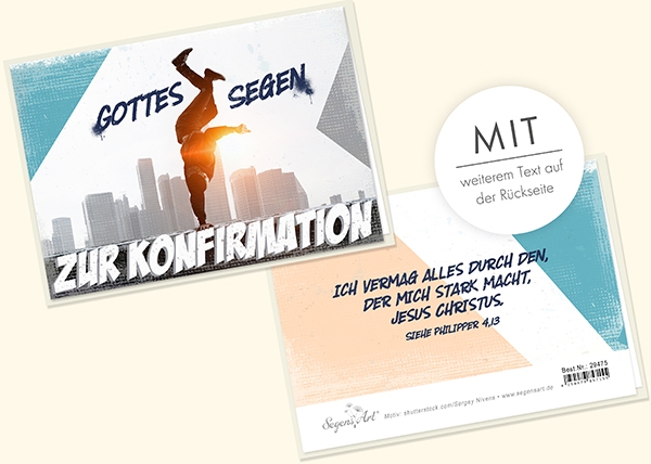 Faltkarte - Zur Konfirmation - Ich vermag alles