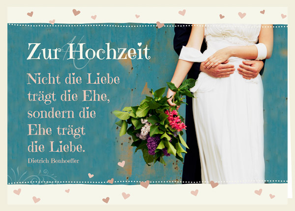 Faltkarte - Nicht die Liebe trägt die Ehe