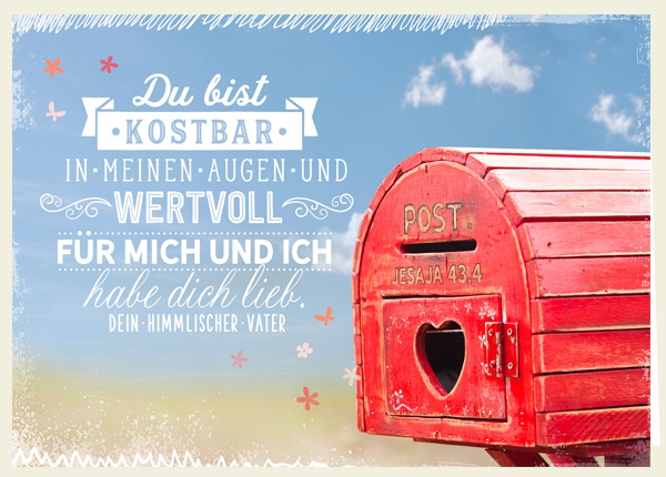 Faltkarte - Kostbar und wertvoll