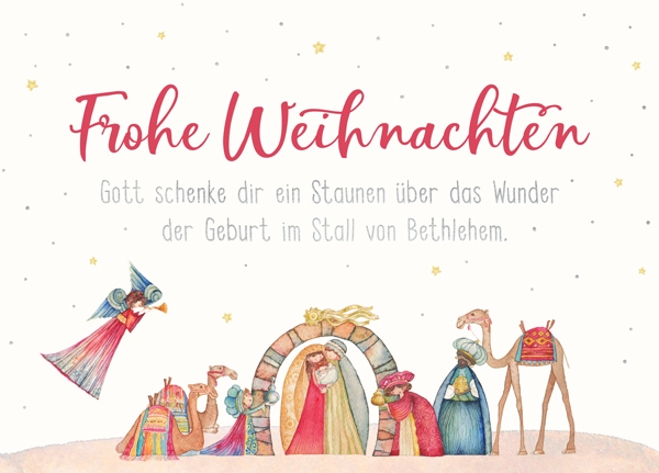 XL-Postkarte Big Blessing Silber - Ein Staunen