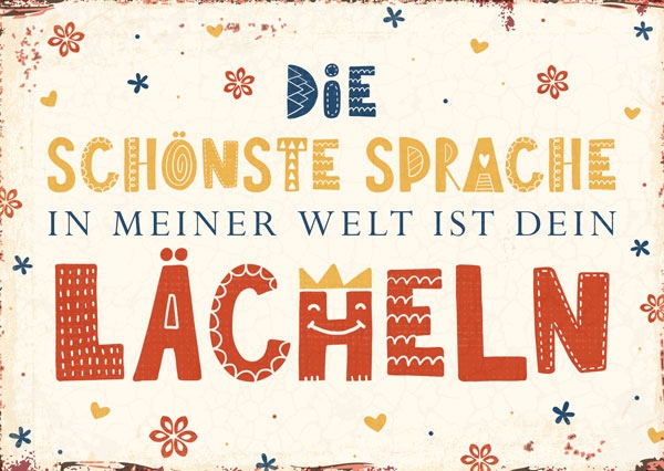 Postkarte - Dein Lächeln