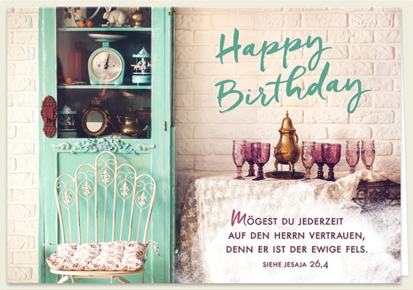 Faltkarte - Happy Birthday – Mögest du