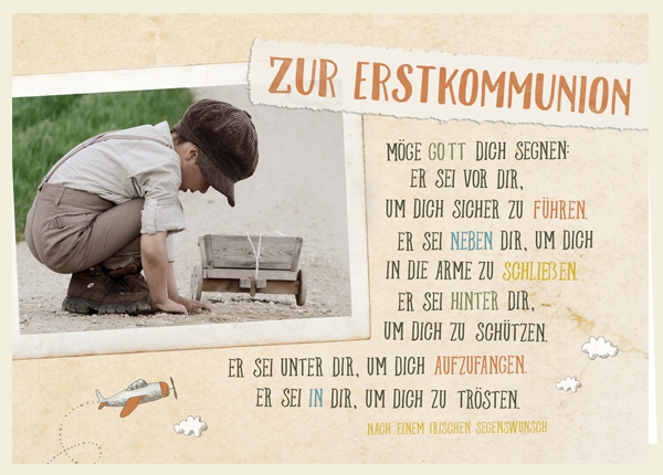 Faltkarte - Zur Erstkommunion