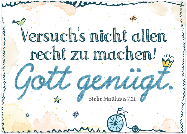 XL-Postkarte Big Blessing - Gott genügt