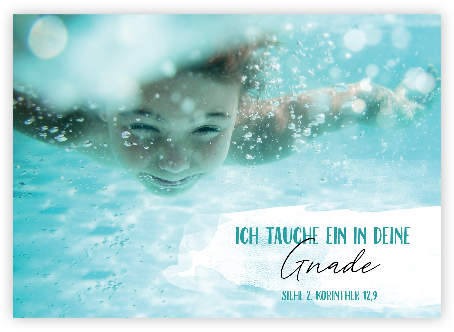 Postkarte - Ich tauche ein in deine Gnade