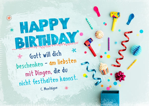 Postkarte - Gott will dich beschenken