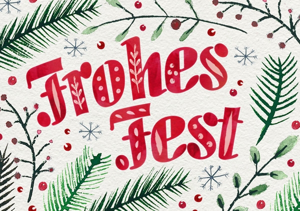 Mini - Frohes Fest (Zweige)