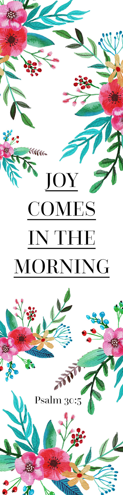 Segenszeichen - Joy comes in the morning